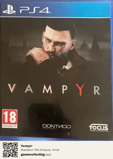 Vampyr PlayStation 4, France box front