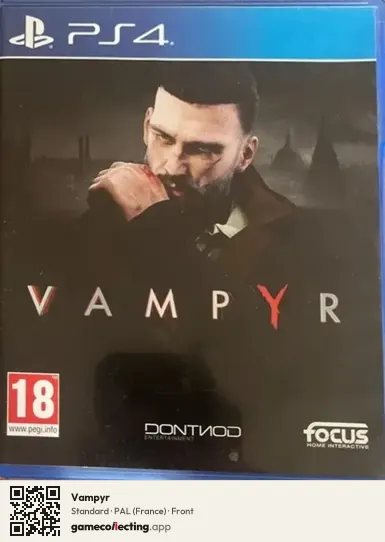 Vampyr PlayStation 4, France box front