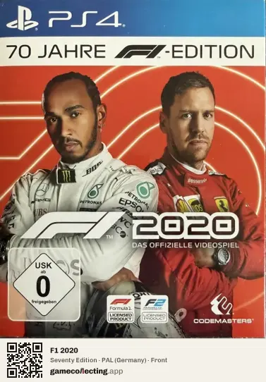 F1 2020 PlayStation 4, Germany box front