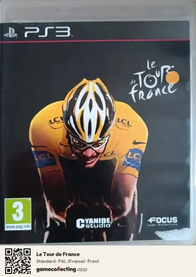 Le Tour de France PlayStation 3, France box front