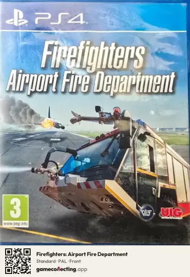 Firefighters: Airport Fire Department PlayStation 4, PAL box front