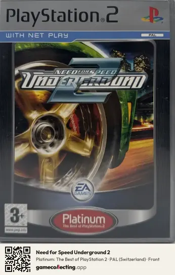 Need for Speed Underground 2 PlayStation 2, Switzerland box front