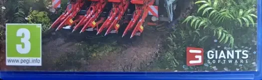 Farming Simulator 22, the PEGI square on its front