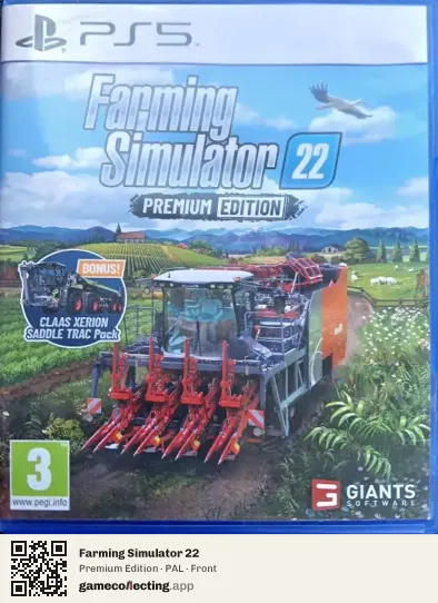 Farming Simulator 22 PlayStation 5, PAL box front
