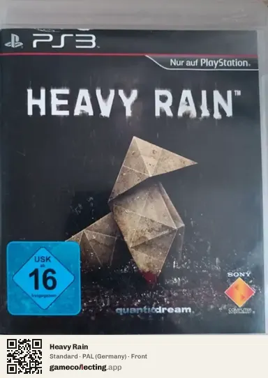 Heavy Rain PlayStation 3, Germany box front