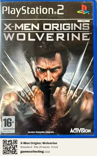 X-Men Origins: Wolverine PlayStation 2, France box front