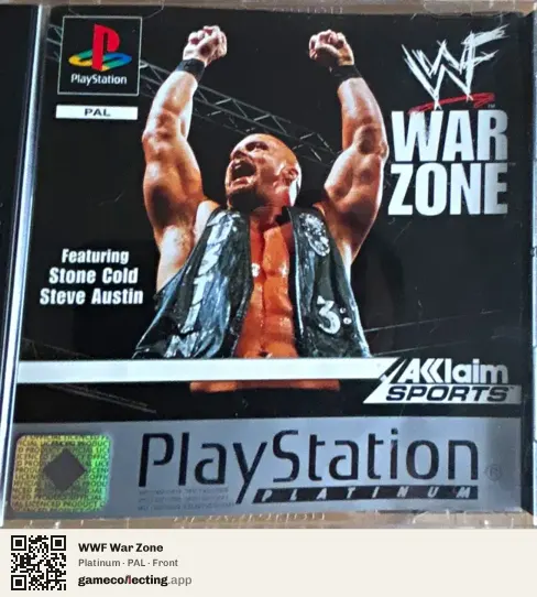 WWF War Zone PlayStation, PAL box front