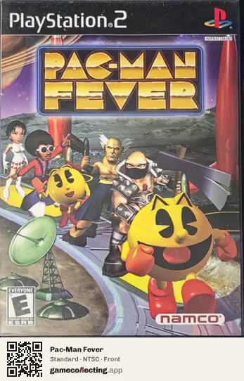 Pac-Man Fever PlayStation 2, NTSC box front