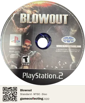 Blowout PlayStation 2, NTSC disc