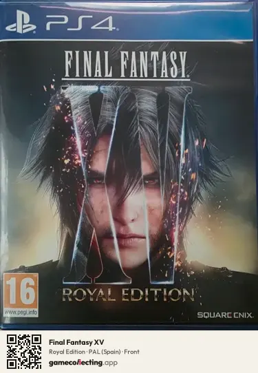 Final Fantasy XV PlayStation 4, Spain box front