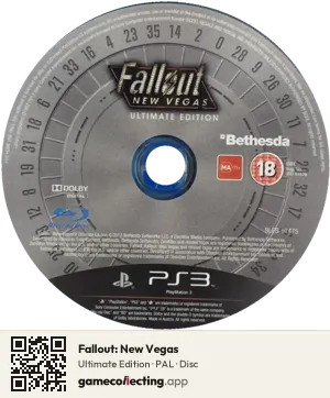 Fallout: New Vegas PlayStation 3, PAL disc