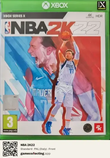 NBA 2K22 Xbox Series X, Italy box front