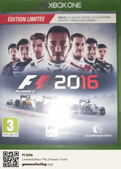 F1 2016 Xbox One, France box front