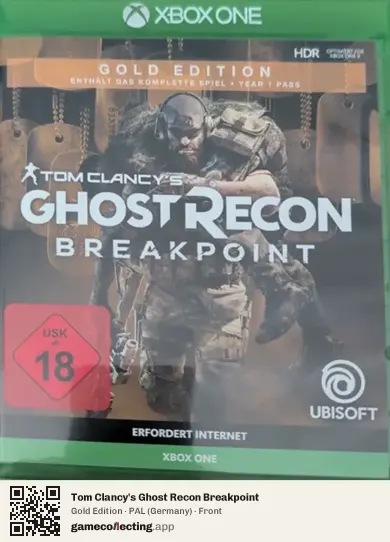 Tom Clancy's Ghost Recon Breakpoint Xbox One, Germany box front