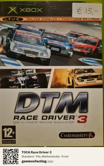 TOCA Race Driver 3 Xbox, Netherlands box front