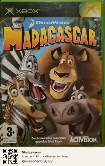 Madagascar Xbox, Netherlands box front