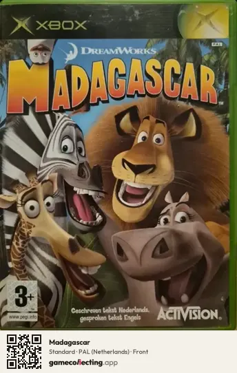 Madagascar Xbox, Netherlands box front