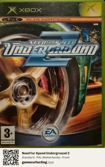 Need for Speed Underground 2 Xbox, Netherlands box front
