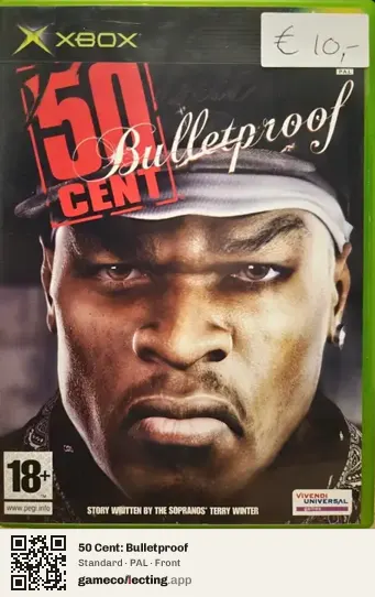 50 Cent: Bulletproof Xbox, PAL box front