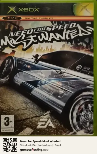 Need for Speed: Most Wanted Xbox, Netherlands box front