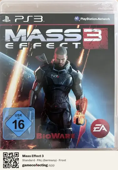 Mass Effect 3 PlayStation 3, Germany box front