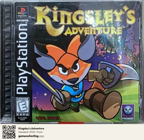 Kingsley's Adventure PlayStation, NTSC box front