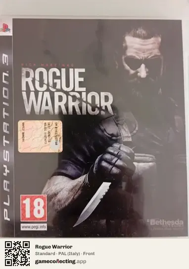 Rogue Warrior PlayStation 3, Italy box front