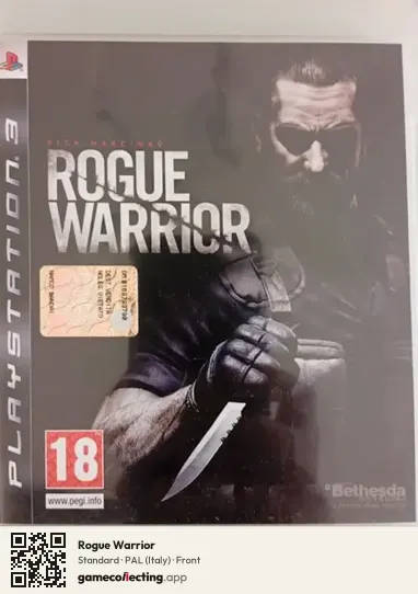 Rogue Warrior PlayStation 3, Italy box front