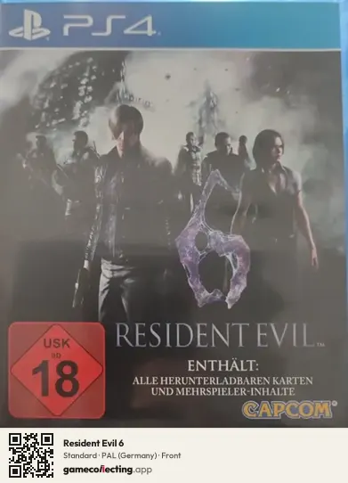 Resident Evil 6 PlayStation 4, Germany box front
