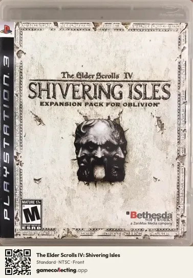 The Elder Scrolls IV: Shivering Isles PlayStation 3, NTSC box front