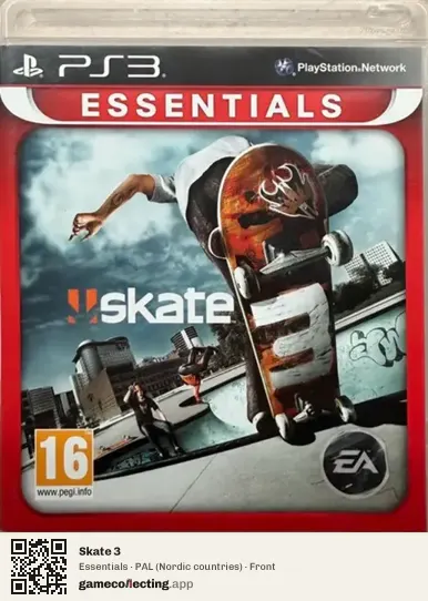 Skate 3 PlayStation 3, Nordic countries box front