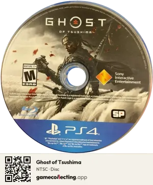 Ghost of Tsushima PlayStation 4, NTSC disc
