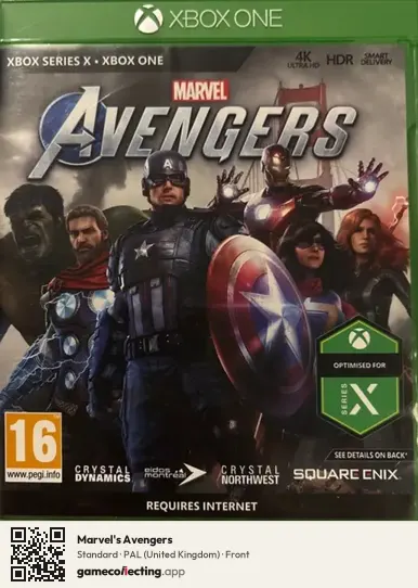 Marvel's Avengers Xbox One, United Kingdom box front