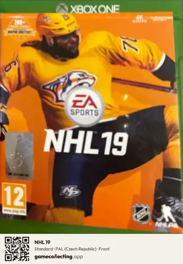 NHL 19 Xbox One, Czech Republic box front