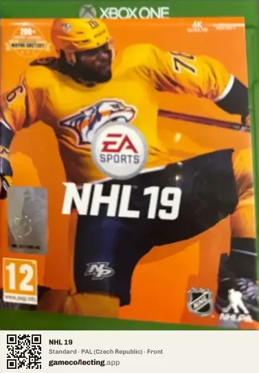 NHL 19 Xbox One, Czech Republic box front