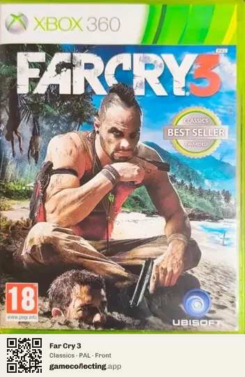 Far Cry 3 Xbox 360, PAL box front