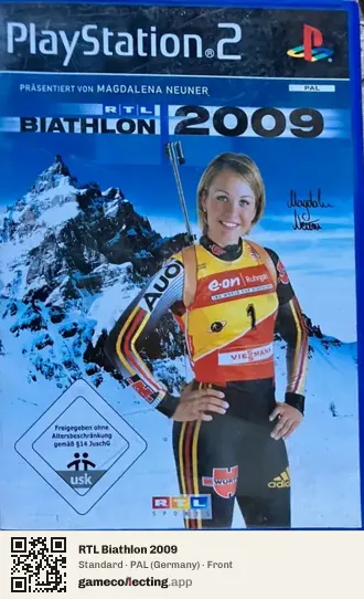 RTL Biathlon 2009 PlayStation 2, Germany box front