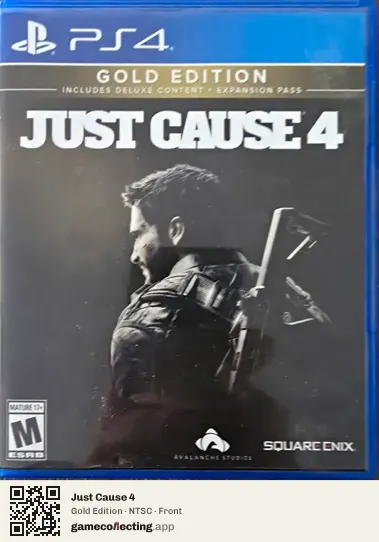 Just Cause 4 PlayStation 4, NTSC box front