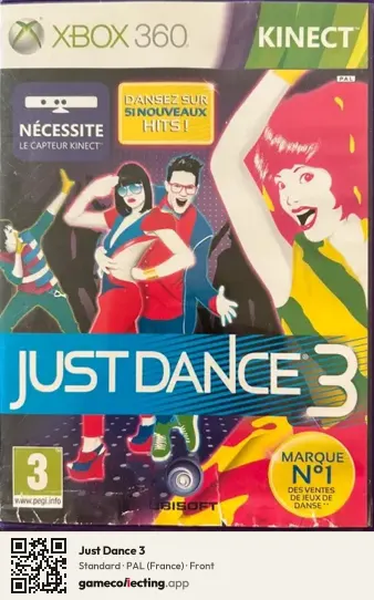 Just Dance 3 Xbox 360, France box front