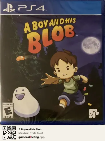 A Boy and His Blob PlayStation 4, NTSC box front