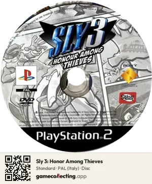 Sly 3: Honor Among Thieves PlayStation 2, PAL disc