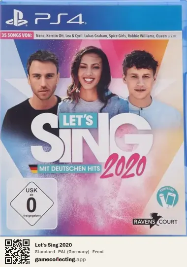 Let's Sing 2020 PlayStation 4, Germany box front