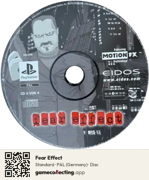 Fear Effect PlayStation, PAL disc