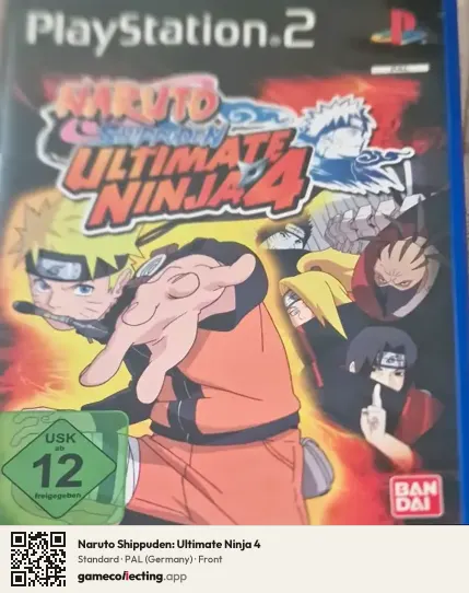 Naruto Shippuden: Ultimate Ninja 4 PlayStation 2, Germany box front