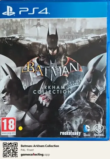 Batman: Arkham Collection PlayStation 4, PAL box front