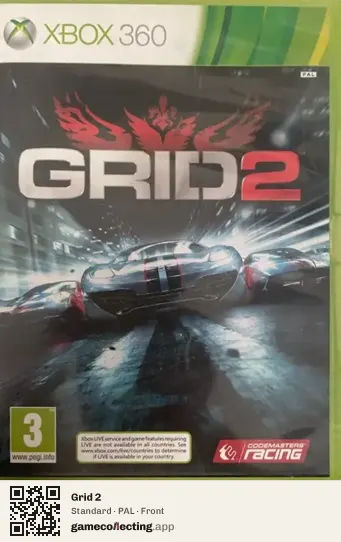 Grid 2 Xbox 360, PAL box front