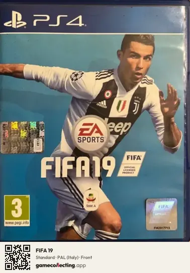 FIFA 19 PlayStation 4, Italy box front