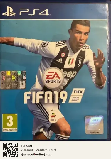 FIFA 19 PlayStation 4, Italy box front