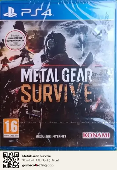 Metal Gear Survive PlayStation 4, Spain box front