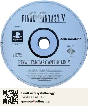 Final Fantasy Anthology PlayStation, PAL disc